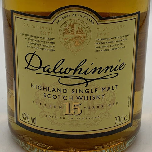 ダルウィニー 15年 700ml 43% Dalwhinnie スコッチウイスキー【L0】
