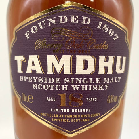 タムデュー 18年 スペイサイド 700ml 46.8% TAMDHU SPEYSIDE スコッチウイスキー【V】