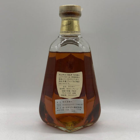 プレジデント スペシャル リザーブ デラックス 750ml 43% PRESIDENT SPECIAL RESERVE DE LUXE スコッチウイスキー【M4】