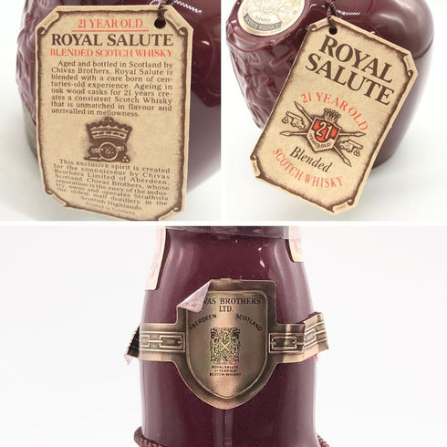 シーバス ブラザーズ ロイヤル サルート 21年 赤陶器 700ml 40% CHIVAS BROTHERS ROYAL SALUTE スコッチウイスキー1278g【R1】