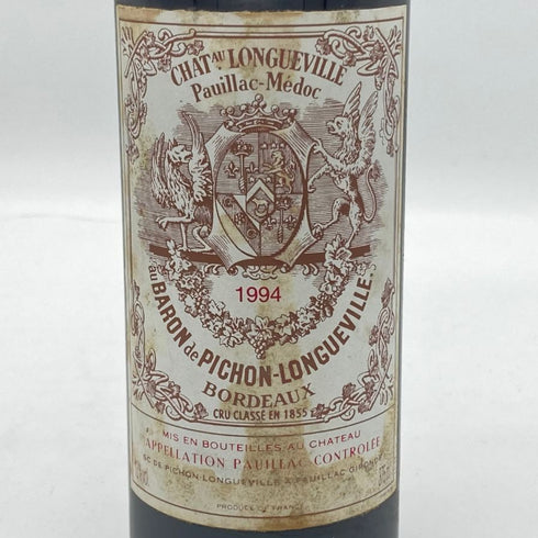 シャトー ピション ロングヴィル バロン 1994 375ml 13% CHATEAU PICHON LONGUEVILLE ボルドーワイン【D1】