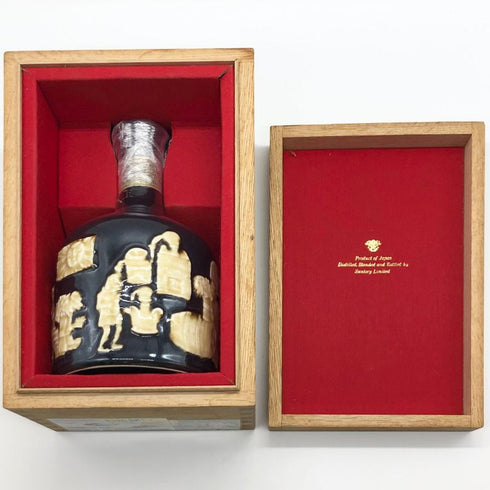 東京都限定◆サントリー ザ ウイスキー 有田焼 陶器ボトル 750ml 43% SUNTORY THE WHISKY 同梱不可 キャップシール無し 観賞用 1487g【L1】