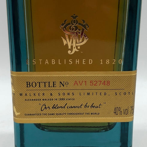 ジョニーウォーカー ブルーラベル 750ml 40% Johnnie Walker スコッチウイスキー【K4】
