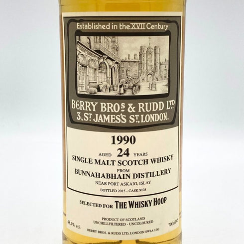 ブナハーブン 24年 1990 BERRY BROS& RUDD 700ml 48.4% BUNNAHABHAIN スコッチウイスキー【N2】