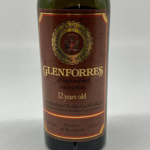 グレンフォレス 12年 グレンリベット 750ml 43% GLENFORRES GLENLIVET スコッチウイスキー【N】