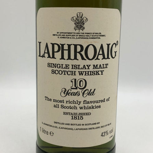 ラフロイグ 10年 旧ボトル 1000ml 43% LAPHROAIG スコッチウイスキー【O1】