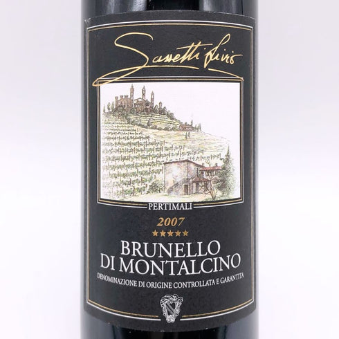 サセッティ リヴィオ ペルティマリ ブルネッロ ディ モンタルチーノ 2007 750ml 13.5% Sassetti Livio Pertimali Brunello di Montalcino イタリアワイン【H2】