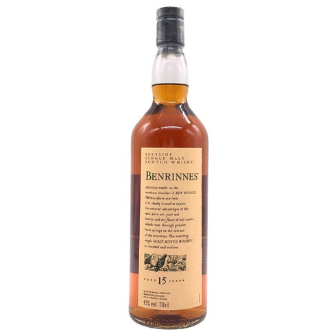 ベンリネス 15年 スペイサイド 花と動物シリーズ 43% 700ml BENRINNES supeisaido スコッチウイスキー【P2】