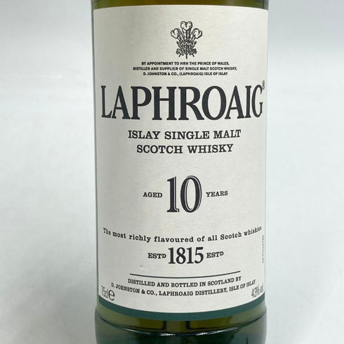 ラフロイグ 10年 シングルモルト スコッチウイスキー 750ml 43% LAPRHROAIG スコッチウイスキー【Q4】