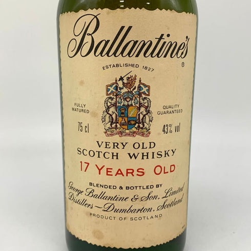 バランタイン 17年 ベリーオールド 青青紋章 750ml 43% Ballantine's スコッチウイスキー【B1】