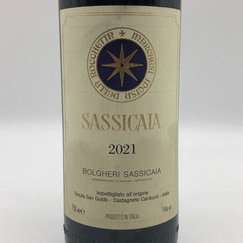 サッシカイア 2021 750ml 14% SASSICAIA イタリアワイン【A1】