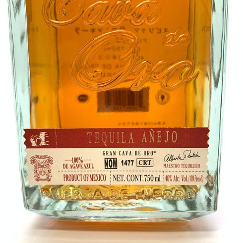 カヴァ デ オロ テキーラ アネホ 750ml 40% Cava de Oro TEQUILA ANEJO 【U4】