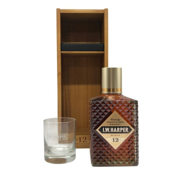 I.W. ハーパー 12年 木箱 グラス付き 700ml 43% IW HARPER バーボン【O4】