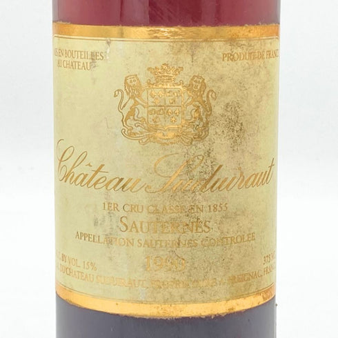 シャトー スデュイロー 1990 375ml 15% Chateau Suduiraut ブルゴーニュワイン【C4】