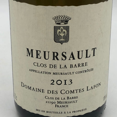 コント ラフォン ムルソー クロ ド ラ バール 2013 750ml 13% COMTES LAFON Meursault Clos de la Barre 白ワイン【G4】