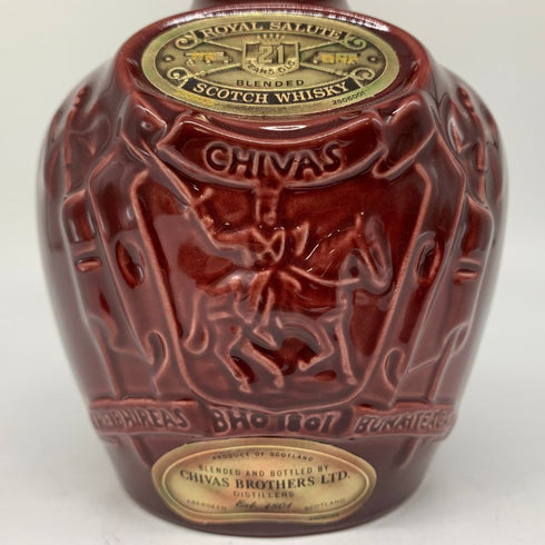 シーバス ブラザーズ ロイヤル サルート 21年 赤陶器 700ml 40% CHIVAS BROTHERS ROYAL SALUTE スコッチウイスキー1316g【F】
