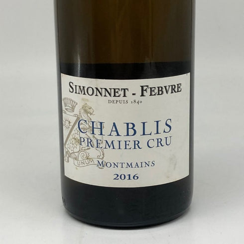 シモネ フェブル シャブリ プルミエ クリュ モンマン 2016 750ml 13% SIMONNET FEBVRE CHABLIS Premier Cru MONTMAINS ブルゴーニュワイン【J】