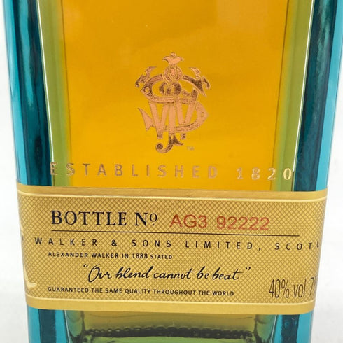 ジョニーウォーカー ブルーラベル 750ml 40% Johnnie Walker 【E】
