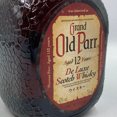 グランド オールドパー 12年 43% 750ml Grand Old Parr スコッチウイスキー【W】