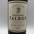 シャトー タルボ 2011 13% 750ml CHATEAU TALBOT ボルドーワイン【B4】