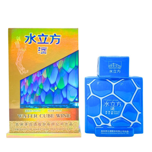 貴州茅台酒 水立方 中国酒 陶器ボトル 500ml 53% マオタイ酒 MOUTAI 中国酒1051g【E2】