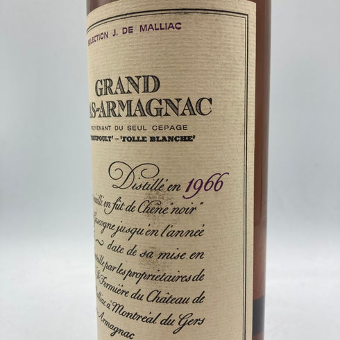 J.ド マリアック グラン バ アルマニャック 1985 700ml 47.5% J.de Malliac GRAND BAS ARMAGNAC ブランデー【Y4】