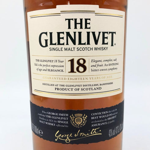 グレンリベット 18年 1000ml 43% THE GLENLIVET スコッチウイスキー【D4】