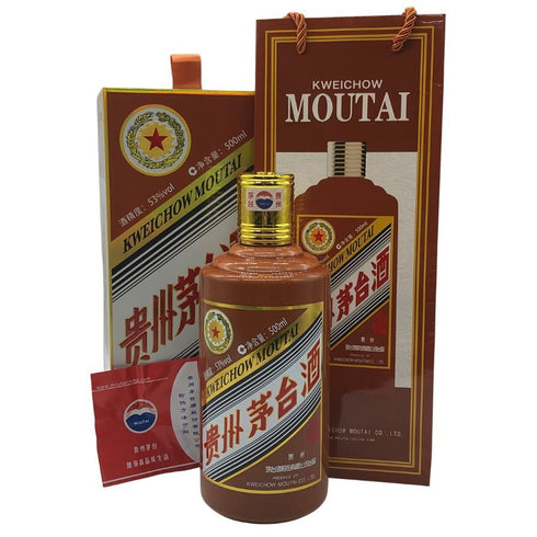 貴州茅台酒 五星ラベル 甲辰龍年 2024 茶陶器ボトル 53% 500ml MOUTAI KWEICHOW 中国酒990g【N0】