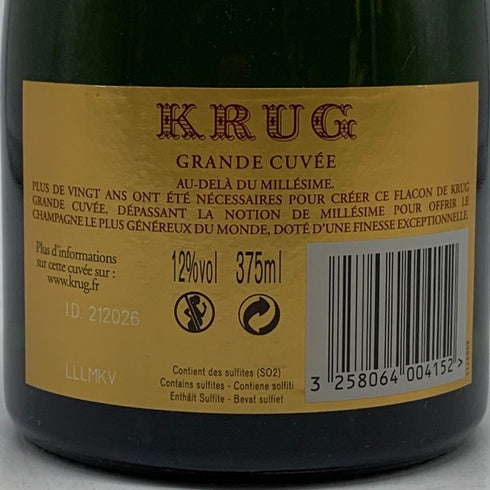 クリュッグ 白 375ml 12% KRUG シャンパン【N0】
