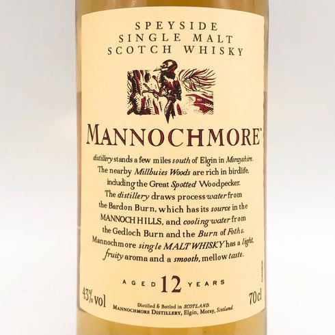 マノックモア 12年 スペイサイド 花と動物シリーズ 700ml 43% MANNOCHMORE スコッチウイスキー【P2】