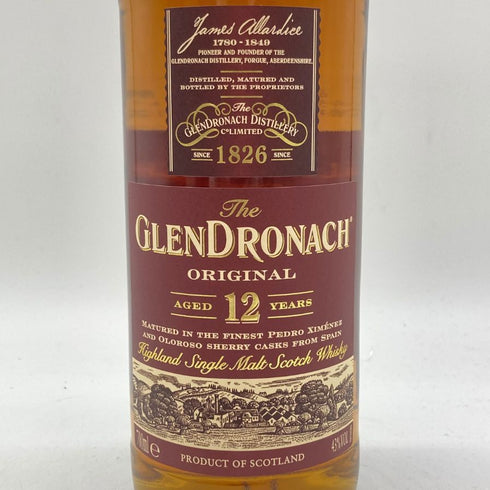 グレンドロナック 12年 オリジナル オールシェリー 43% 700ml GLENDRONACH 【Z】