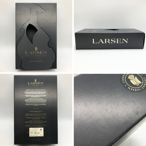 ラーセン シップ ブラック 黒陶器 700ml 40% LARSEN コニャック1406g【H】