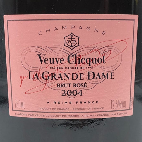 ヴーヴ クリコ ラ グランダム ブリュット ロゼ 2004 750ml 12.5% Veuve Clicquot LA GRANDE DAME ROSE BRUT シャンパン【C3】