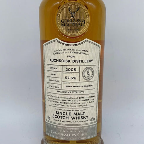 オスロスク 13年 2005 G&M ゴードン&マクファイル コニサーズチョイス 700ml 57.6% AUCHROISK スコッチウイスキー【W1】