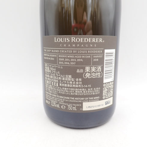 【セット】ルイロデレール コレクション 243 242 750ml 12.5% LOIUS ROEDERER 6本セット【同梱不可】【7F】