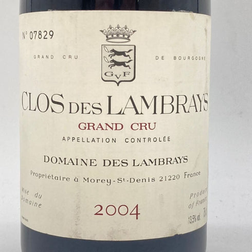 ドメーヌ デ ランブレイ クロ デ ランブレイ グランクリュ 2004 750ml 13.5% DOMAINE DES LAMBRAYS CLOS DES LAMBRAYS GRAND CRU 【F1】