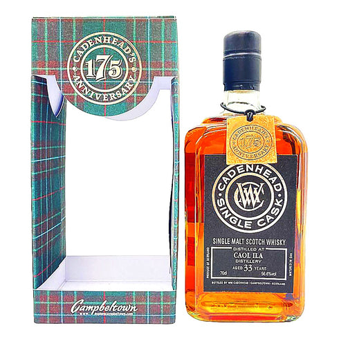 ケイデンヘッド アブソリュート チョイス カリラ 33年 黒ラベル 700ml 56.6% CADENHEAD'S Absolute Choice CAOL ILA 【V1】