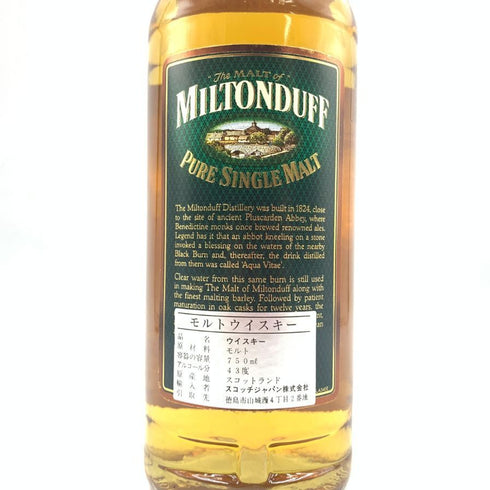 ミルトンダフ 12年 750ml 43% MILTONDUFF 【Y1】