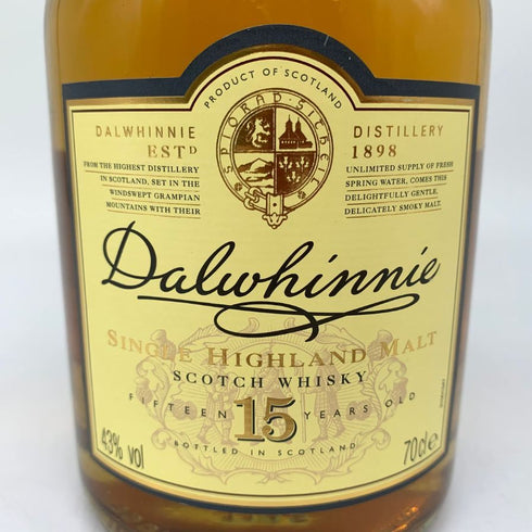 ダルウィニー 15年 700ml 43% Dalwhinnie スコッチウイスキー【D2】
