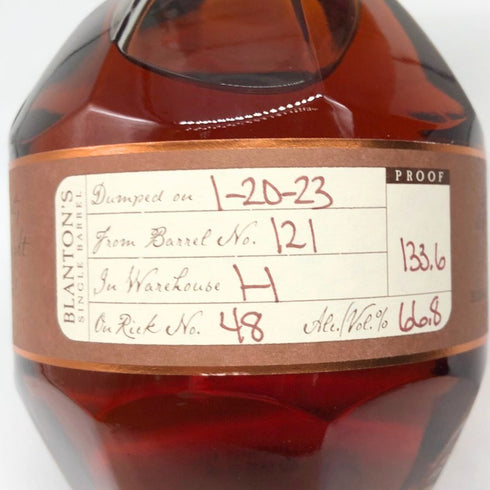 ブラントン ストレート フロム ザ バレル 2023 750ml 66.8% Blanton's Straight From The Barrel バーボン【U0】