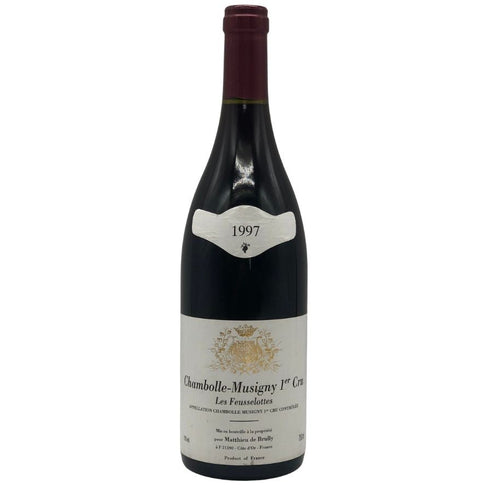 マチュー ド ブリュリー シャンボールミュジニー プルミエクリュ レ フスロット 1997 750ml 13% Matthieu de Brully ブルゴーニュワイン【Z0】