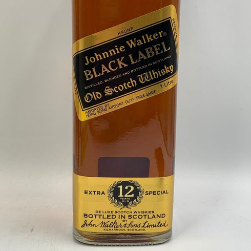 ジョニーウォーカー ブラックラベル 12年 エクストラ スペシャル 黒金キャップ 1000ml Johnnie Walker BLACK LABEL EXTRA SPECIAL スコッチウイスキー【O2】