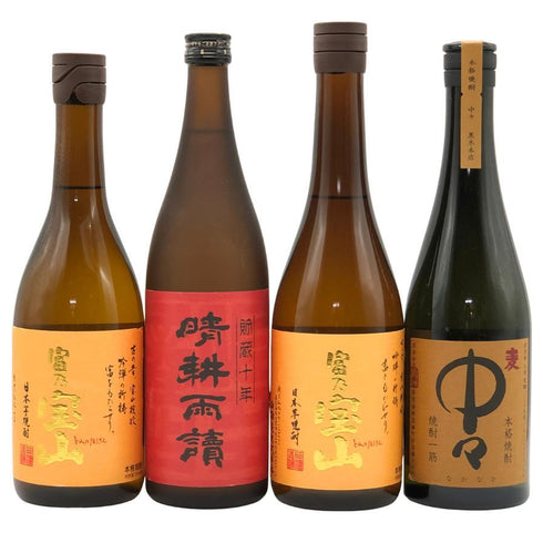 【焼酎720ml4本セット】晴耕雨讀&中々&富乃宝山 25% 【7-1】