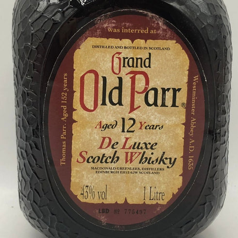グランド オールドパー 12年 デラックス 1000ml 43% Grand Old Parr De Luxe スコッチウイスキー【B0】