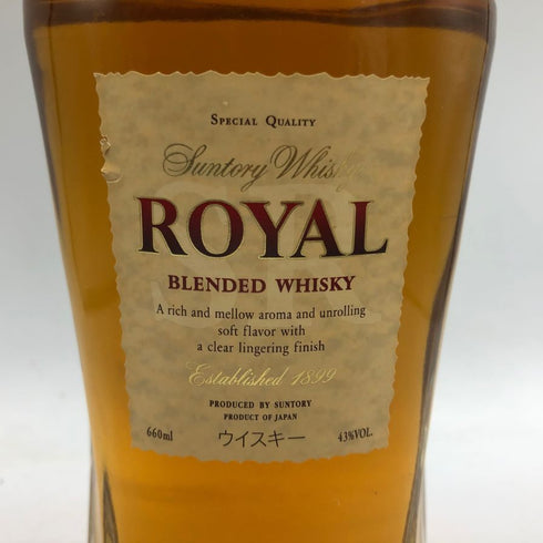 東京都限定◆サントリー ローヤル 1899 スリムボトル 660ml 43% SUNTORY ROYAL SR 【Y】