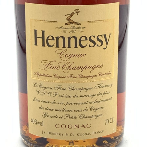 ヘネシー VSOP ファインシャンパーニュ スリムボトル クリアボトル 700ml 40% Hennessy VSOP コニャック【N0】