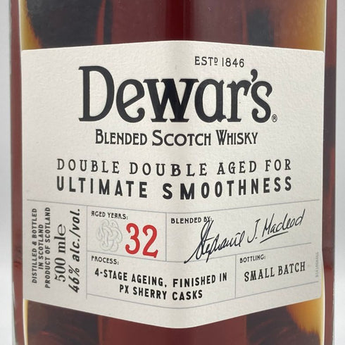 デュワーズ ダブルダブル 32年 500ml 46% Dewars スコッチウイスキー【K4】