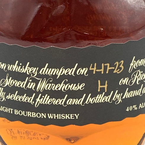 ブラントン シングルバレル ブラックラベル 2023 750ml 40% Blanton's SINGLE BARREL BLACK LABEL バーボン【A】