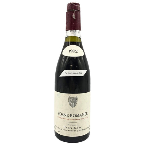 【同梱不可】アンリ ジャイエ ヴォーヌ ロマネ 1992 750ml 15% Henri Jayer Vosne Romanée ブルゴーニュワイン【G3】