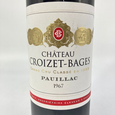 シャトー クロワゼ バージュ 1967 750ml 12.5% Chateau Croizet Bages ボルドーワイン【R】